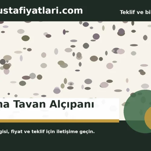 Asma Tavan Alçıpanı - Harpuşta Fiyatları