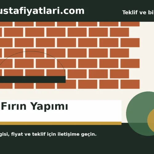 Taş Fırın Yapımı - Harpuşta Fiyatları