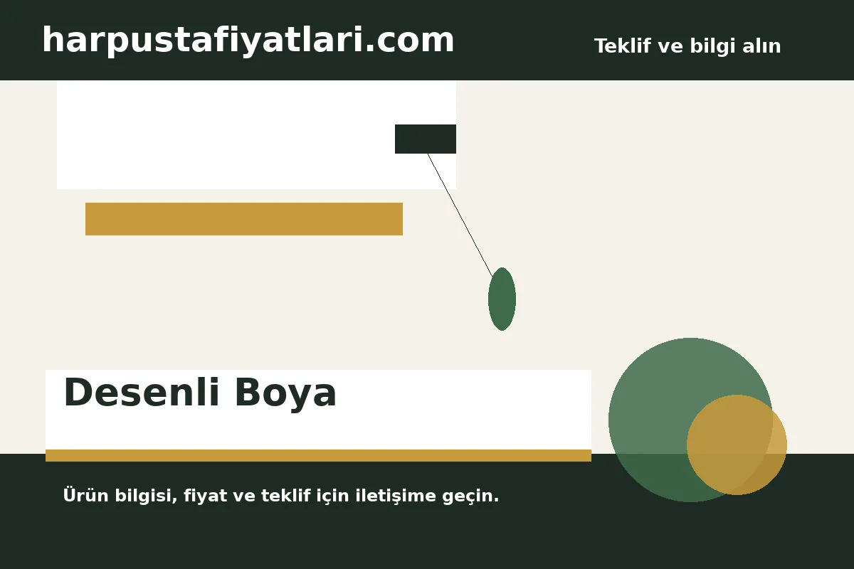 Desenli Boya ürün banner