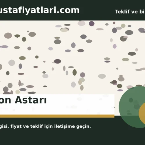 Beton Astarı - Harpuşta Fiyatları