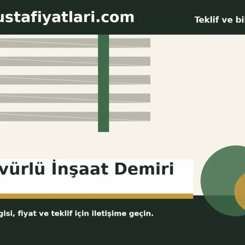 Nervürlü İnşaat Demiri - Harpuşta Fiyatları