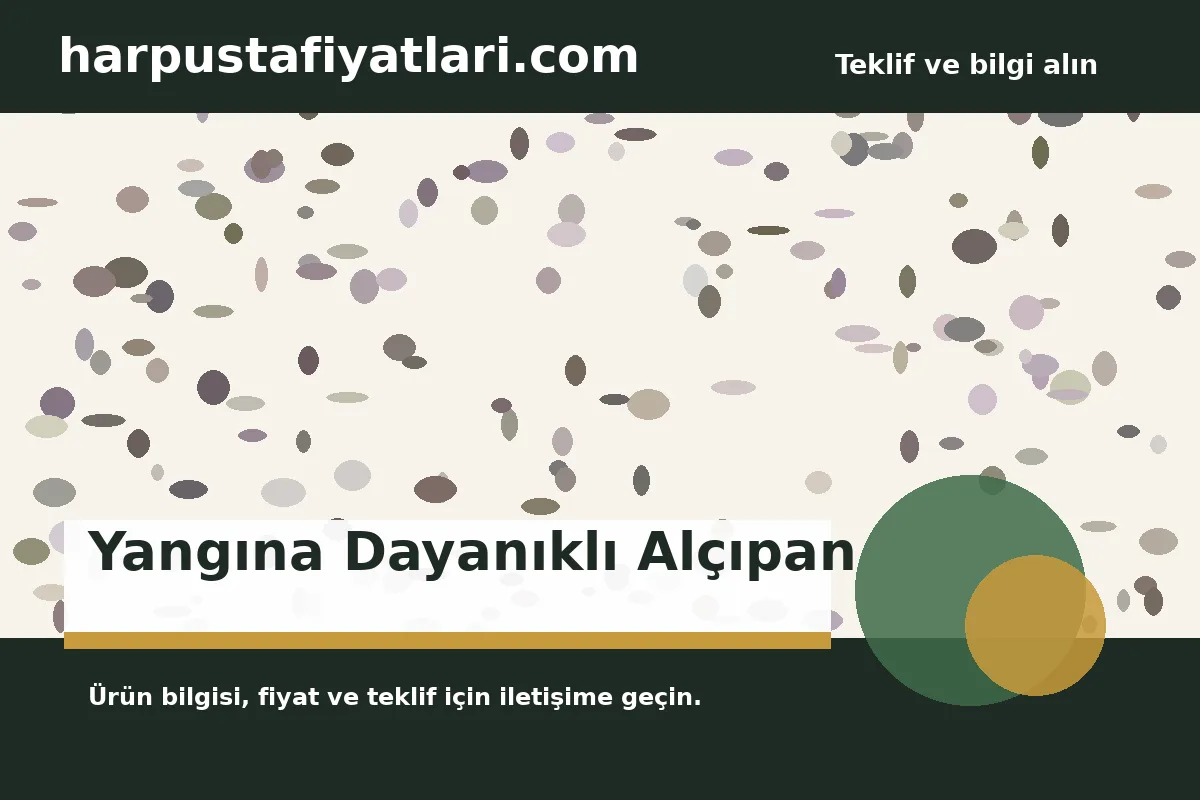 Yangına Dayanıklı Alçıpan ürün banner