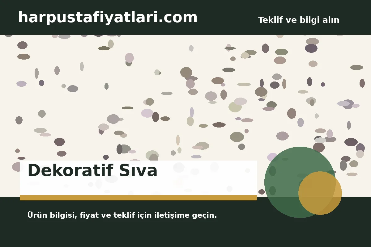 Dekoratif Sıva ürün banner