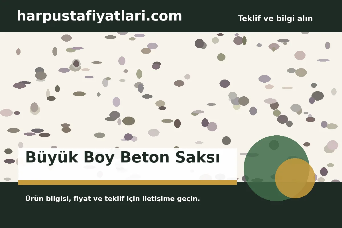 Büyük Boy Beton Saksı ürün banner
