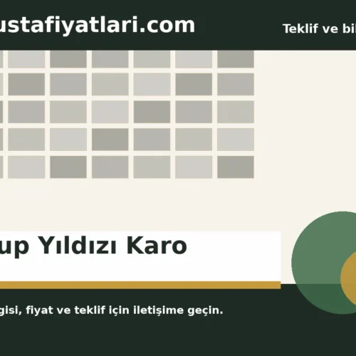 Kutup Yıldızı Karo - Harpuşta Fiyatları