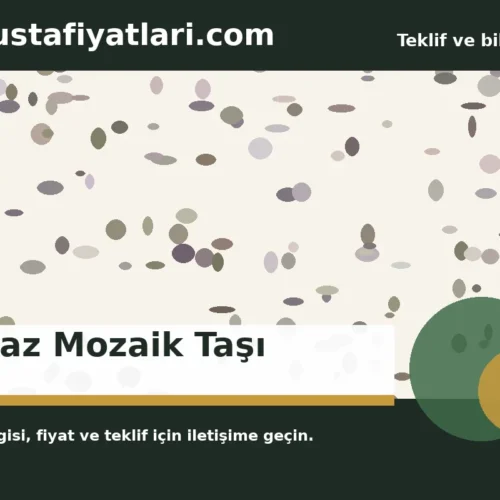 Beyaz Mozaik Taşı - Harpuşta Fiyatları