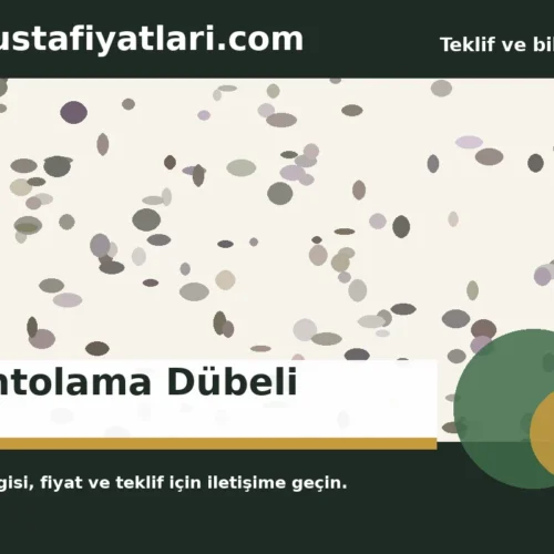 Mantolama Dübeli - Harpuşta Fiyatları