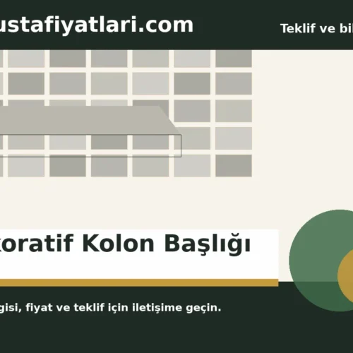 Dekoratif Kolon Başlığı - Harpuşta Fiyatları