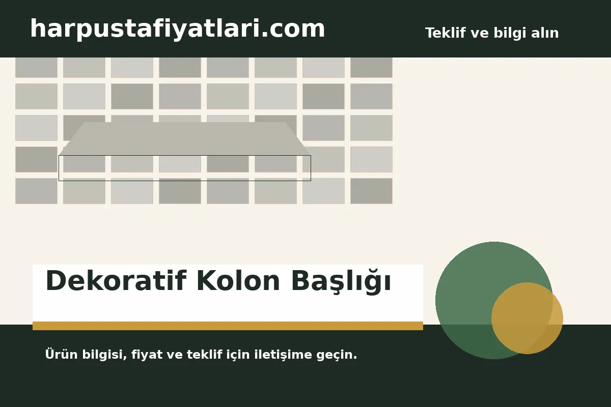 Dekoratif Kolon Başlığı ürün banner