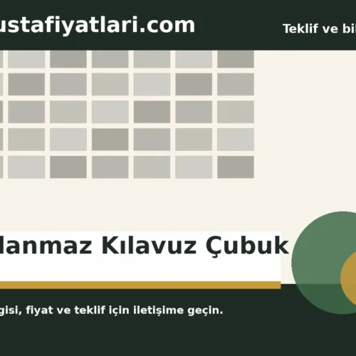 Paslanmaz Kılavuz Çubuk - Harpuşta Fiyatları