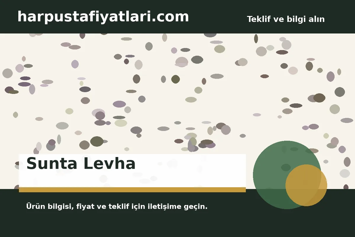 Sunta Levha ürün banner