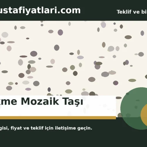 Dökme Mozaik Taşı - Harpuşta Fiyatları