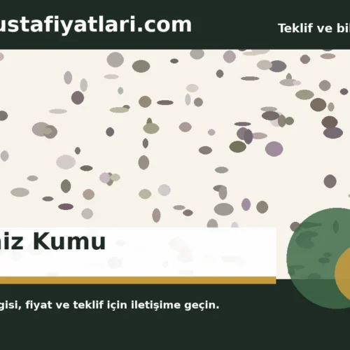 Deniz Kumu - Harpuşta Fiyatları
