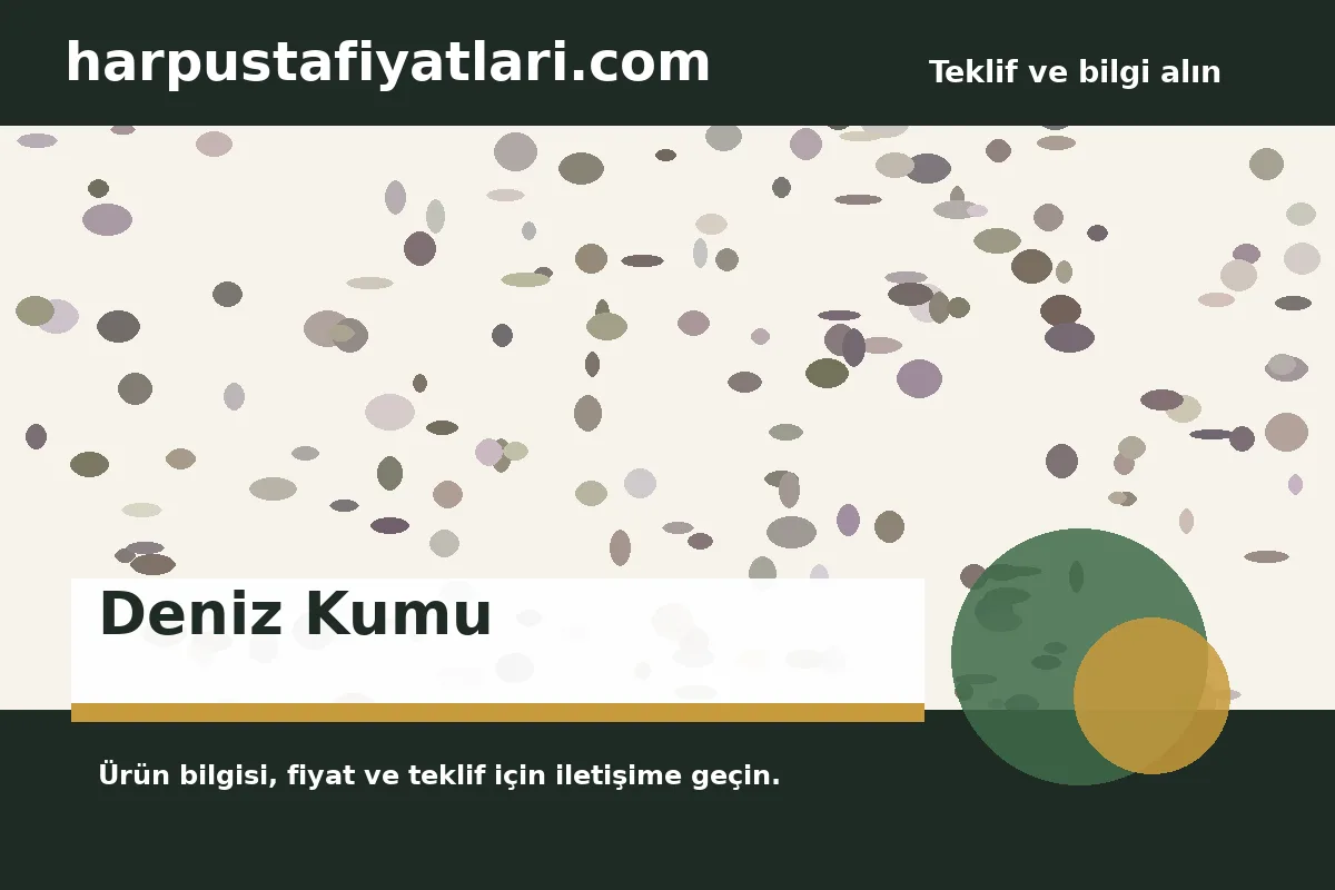 Deniz Kumu ürün banner