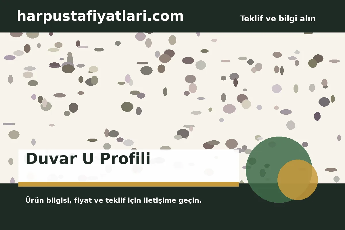 Duvar U Profili ürün banner