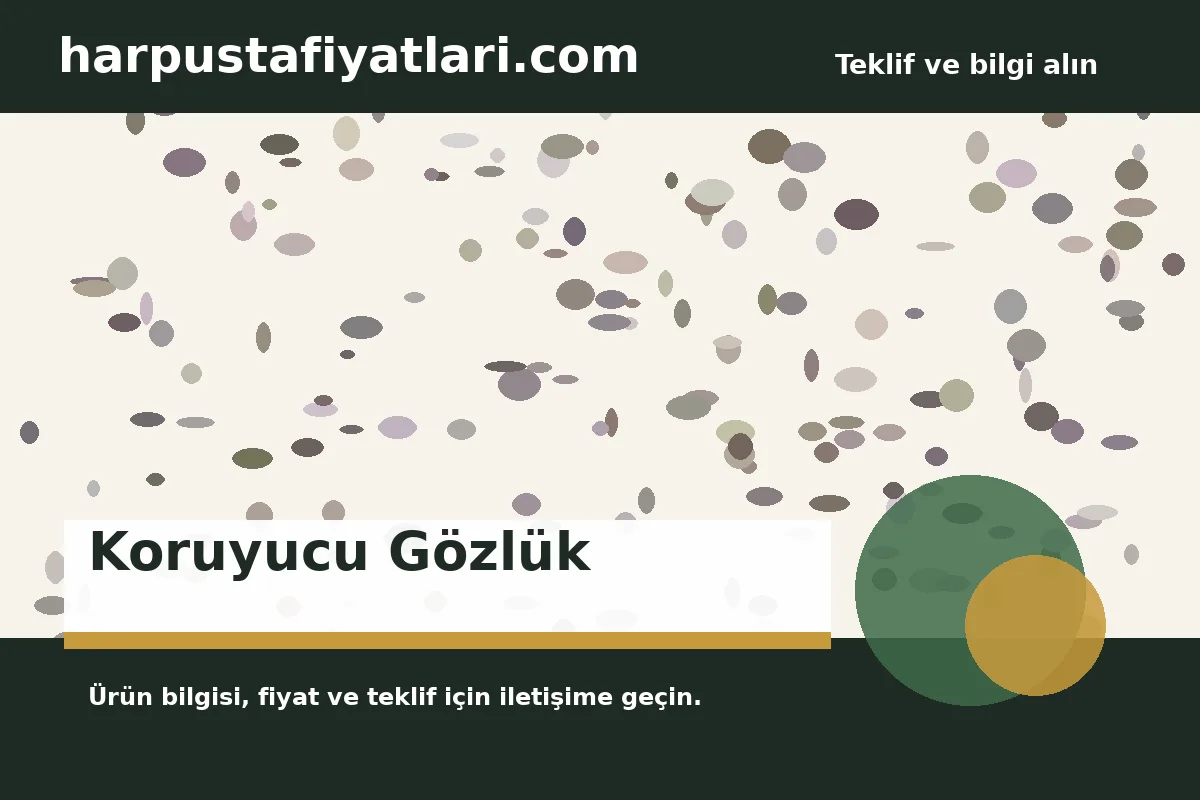 Koruyucu Gözlük ürün banner