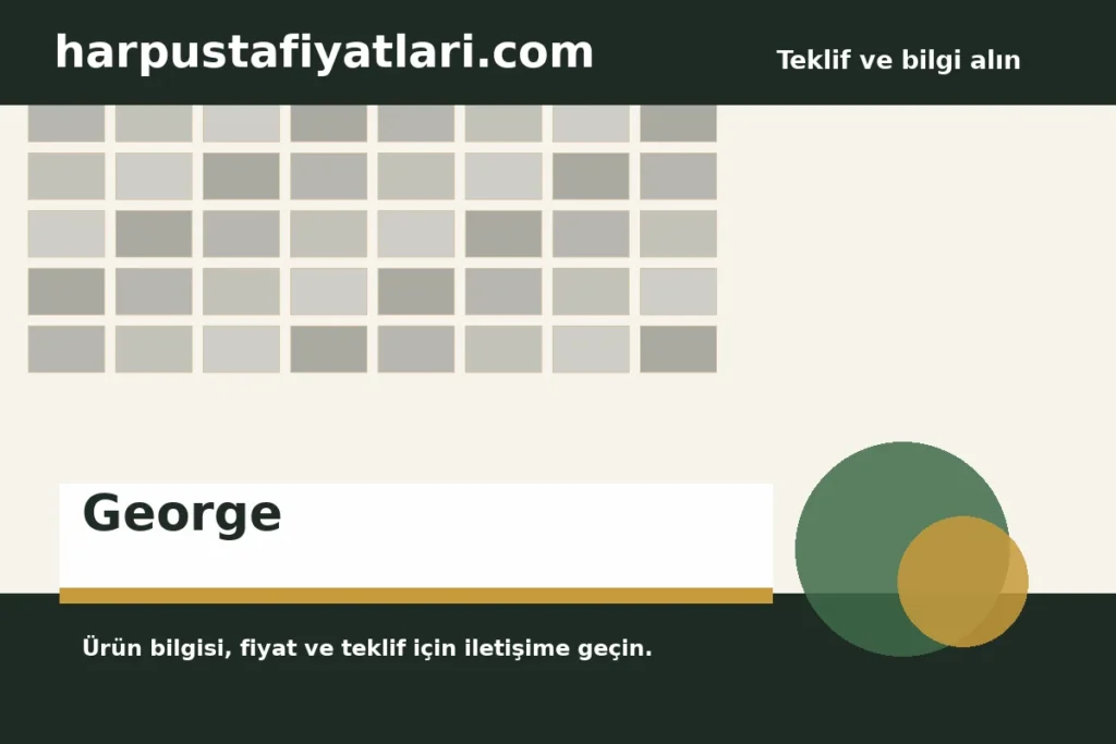 George ürün banner