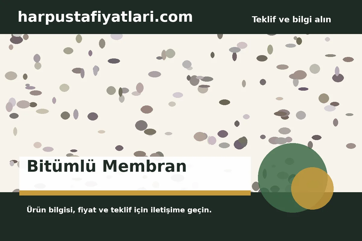 Bitümlü Membran ürün banner
