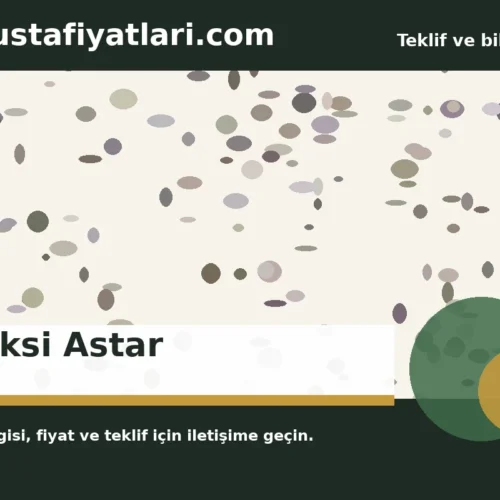 Epoksi Astar - Harpuşta Fiyatları