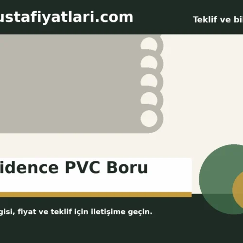 Residence PVC Boru - Harpuşta Fiyatları