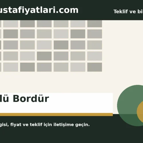 Süslü Bordür - Harpuşta Fiyatları