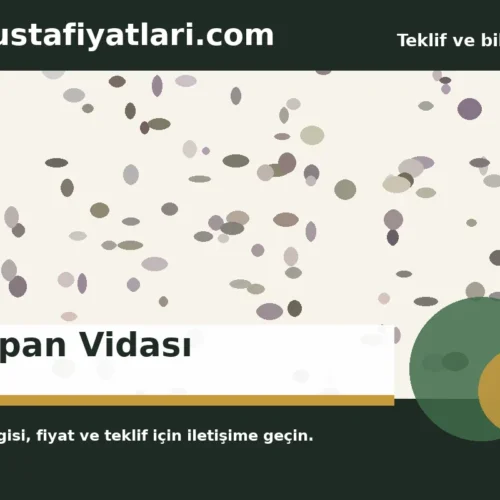 Alçıpan Vidası - Harpuşta Fiyatları