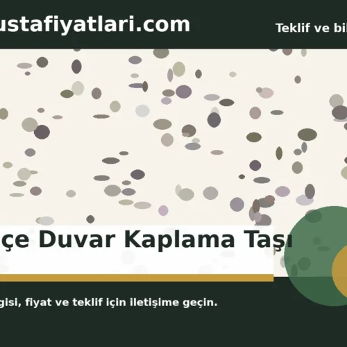 Bahçe Duvar Kaplama Taşı - Harpuşta Fiyatları