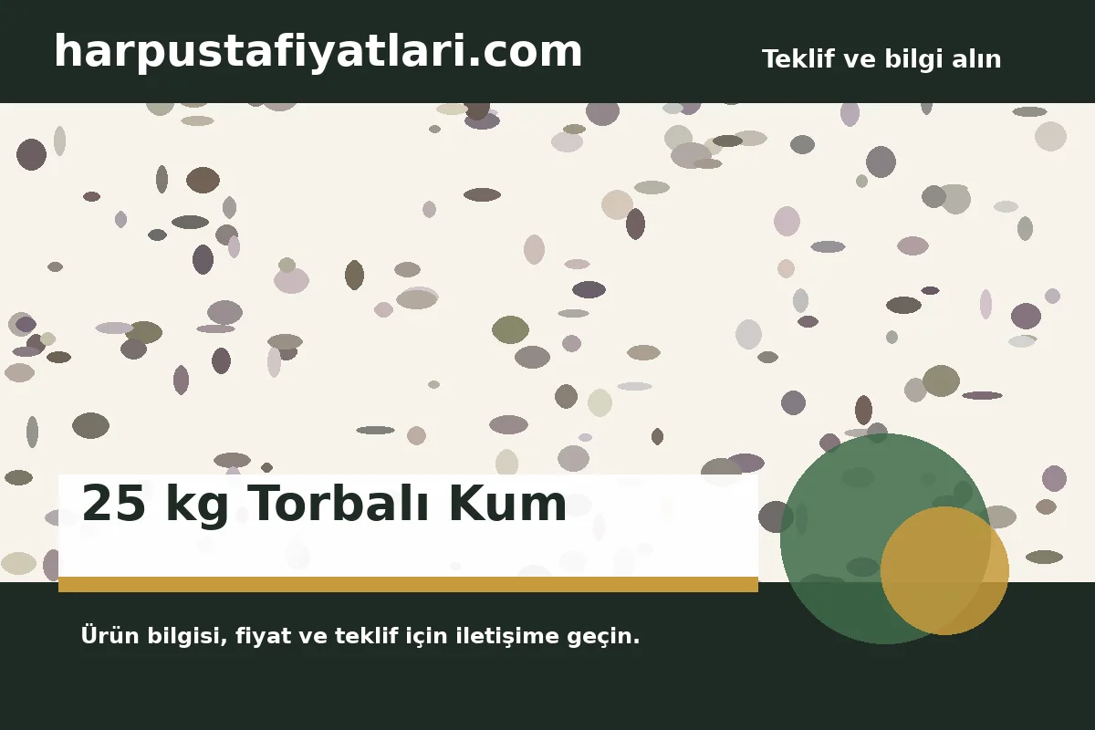 25 kg Torbalı Kum ürün banner