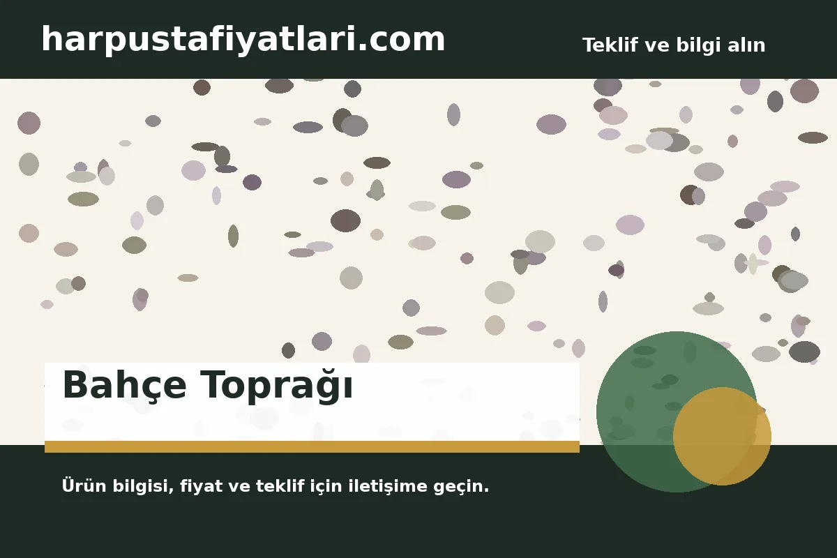 Bahçe Toprağı ürün banner