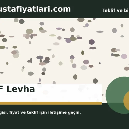 MDF Levha - Harpuşta Fiyatları