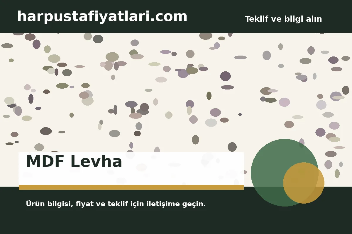 MDF Levha ürün banner