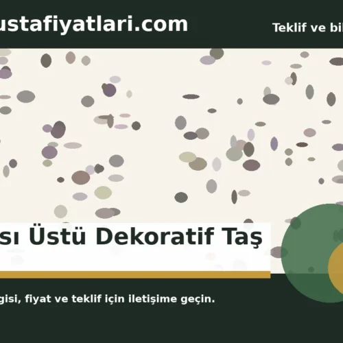 Saksı Üstü Dekoratif Taş - Harpuşta Fiyatları