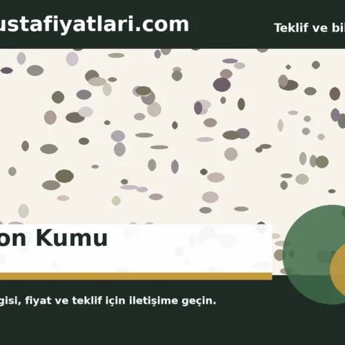 Beton Kumu - Harpuşta Fiyatları