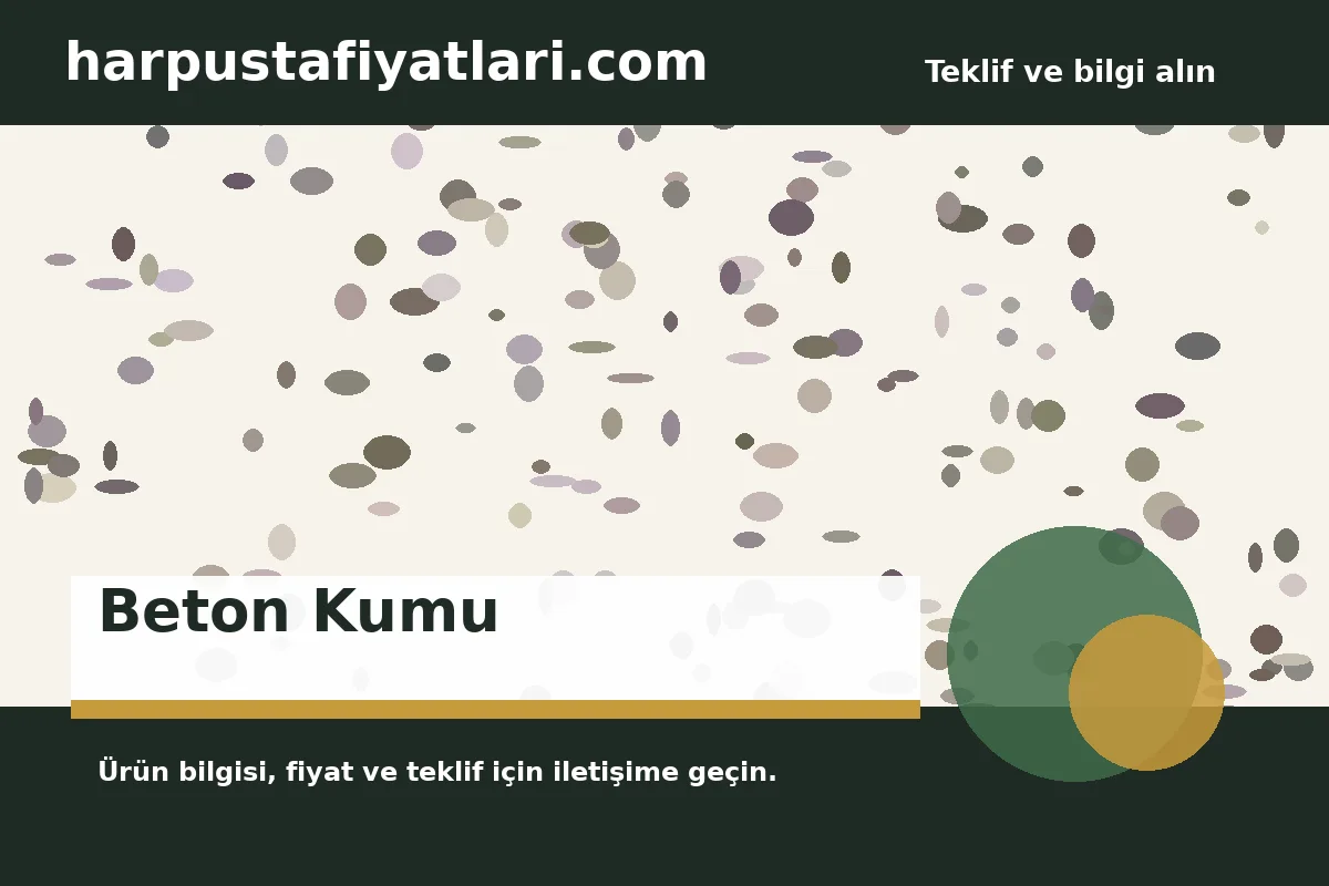 Beton Kumu ürün banner