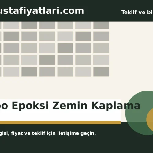 Depo Epoksi Zemin Kaplama - Harpuşta Fiyatları