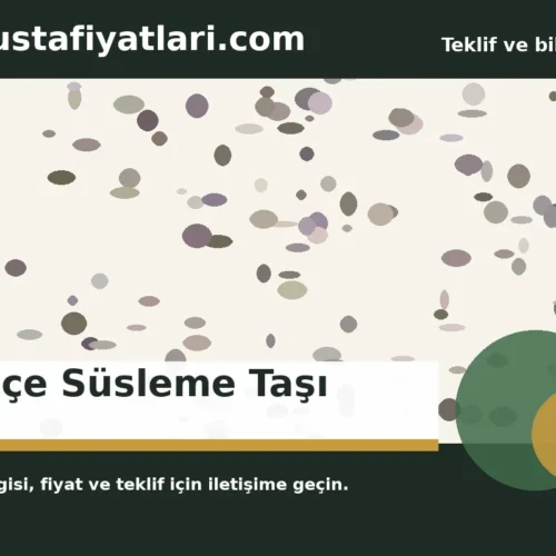 Bahçe Süsleme Taşı - Harpuşta Fiyatları