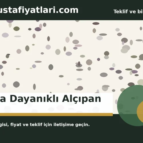 Suya Dayanıklı Alçıpan - Harpuşta Fiyatları