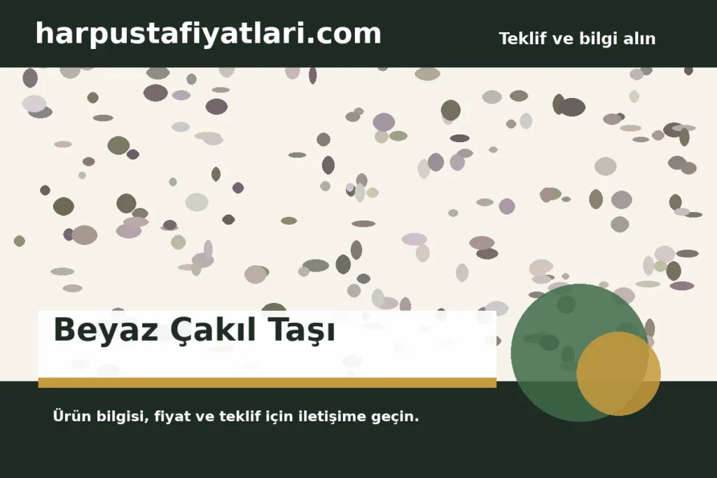 Beyaz Çakıl Taşı ürün banner