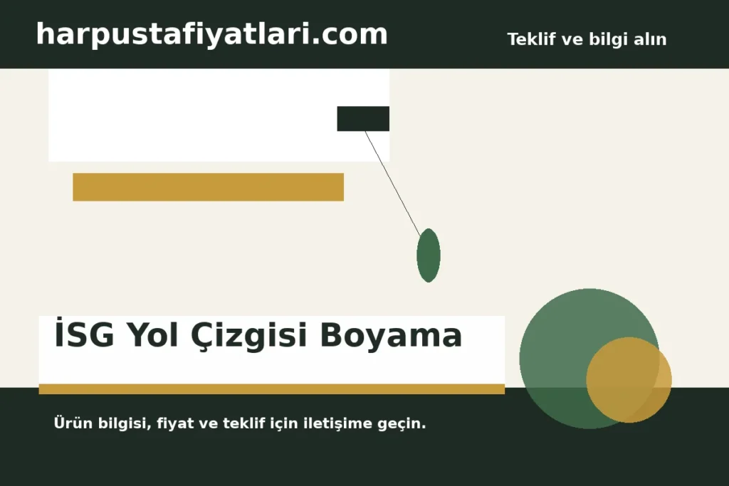 İSG Yol Çizgisi Boyama ürün banner
