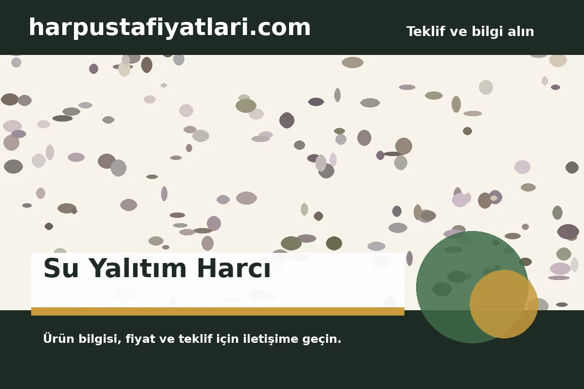 Su Yalıtım Harcı ürün banner