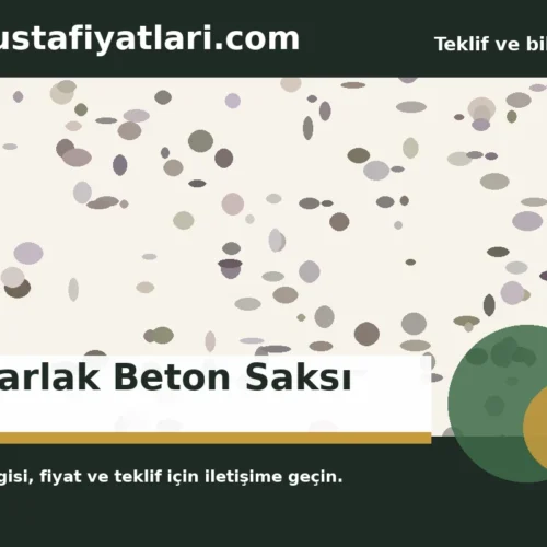 Yuvarlak Beton Saksı - Harpuşta Fiyatları