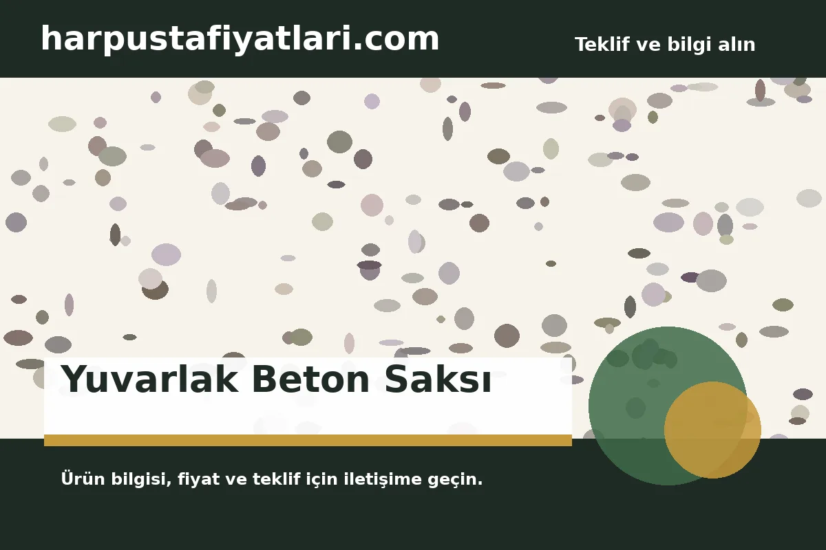 Yuvarlak Beton Saksı ürün banner