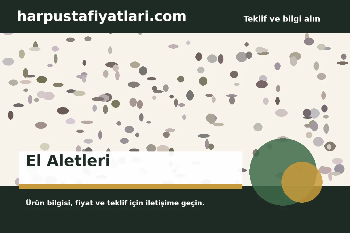 El Aletleri ürün banner