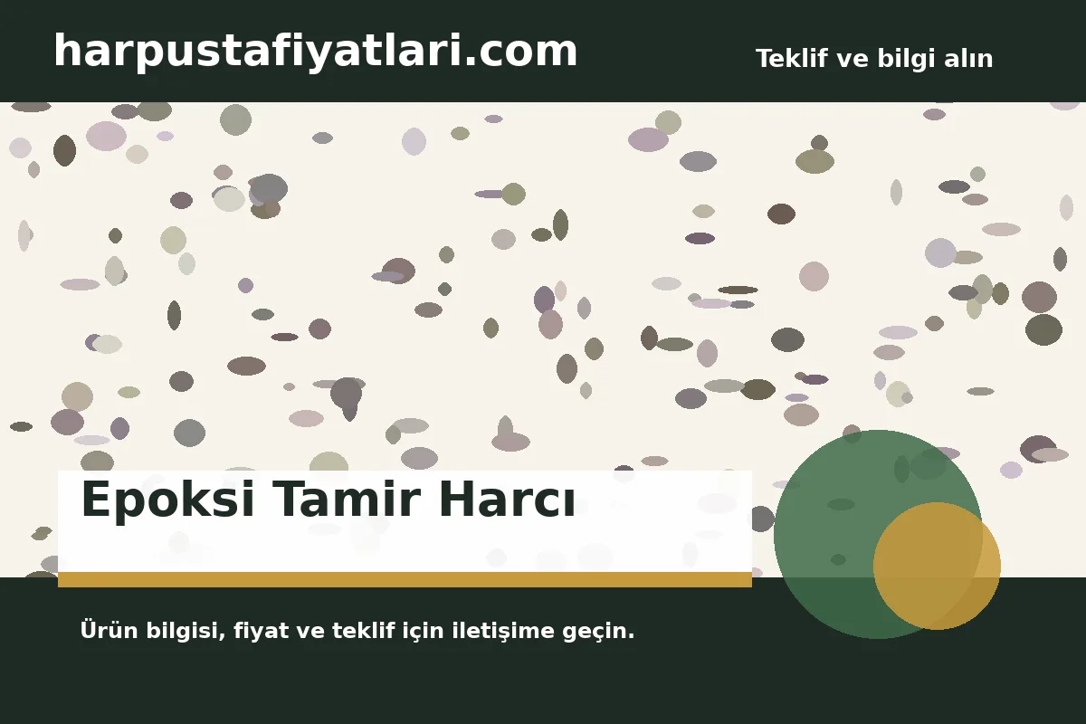 Epoksi Tamir Harcı ürün banner