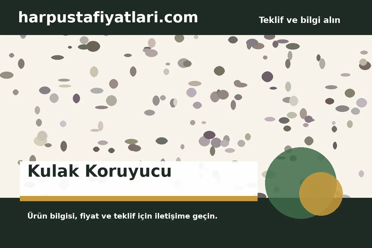 Kulak Koruyucu ürün banner