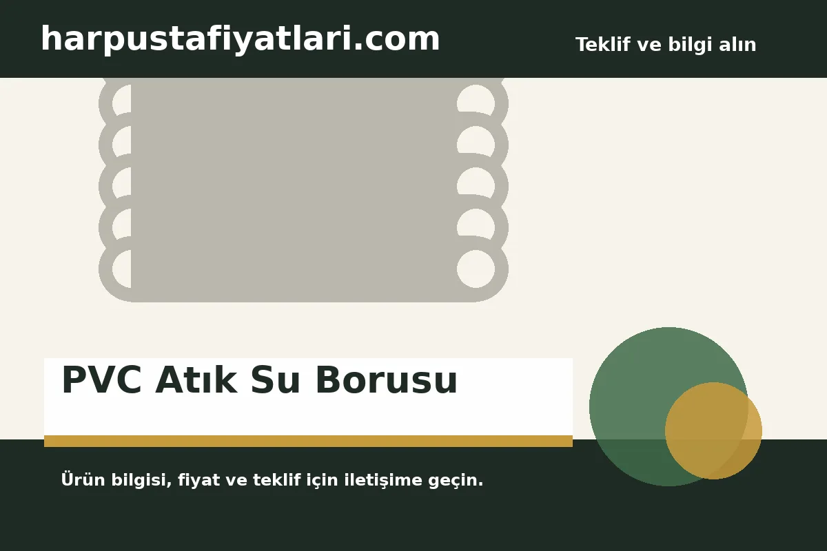 PVC Atık Su Borusu ürün banner