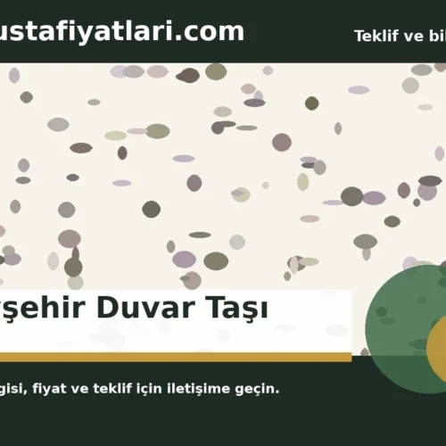 Nevşehir Duvar Taşı - Harpuşta Fiyatları