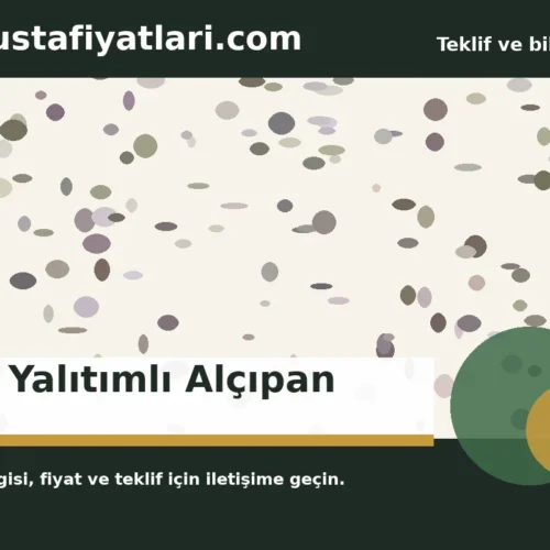 Ses Yalıtımlı Alçıpan - Harpuşta Fiyatları