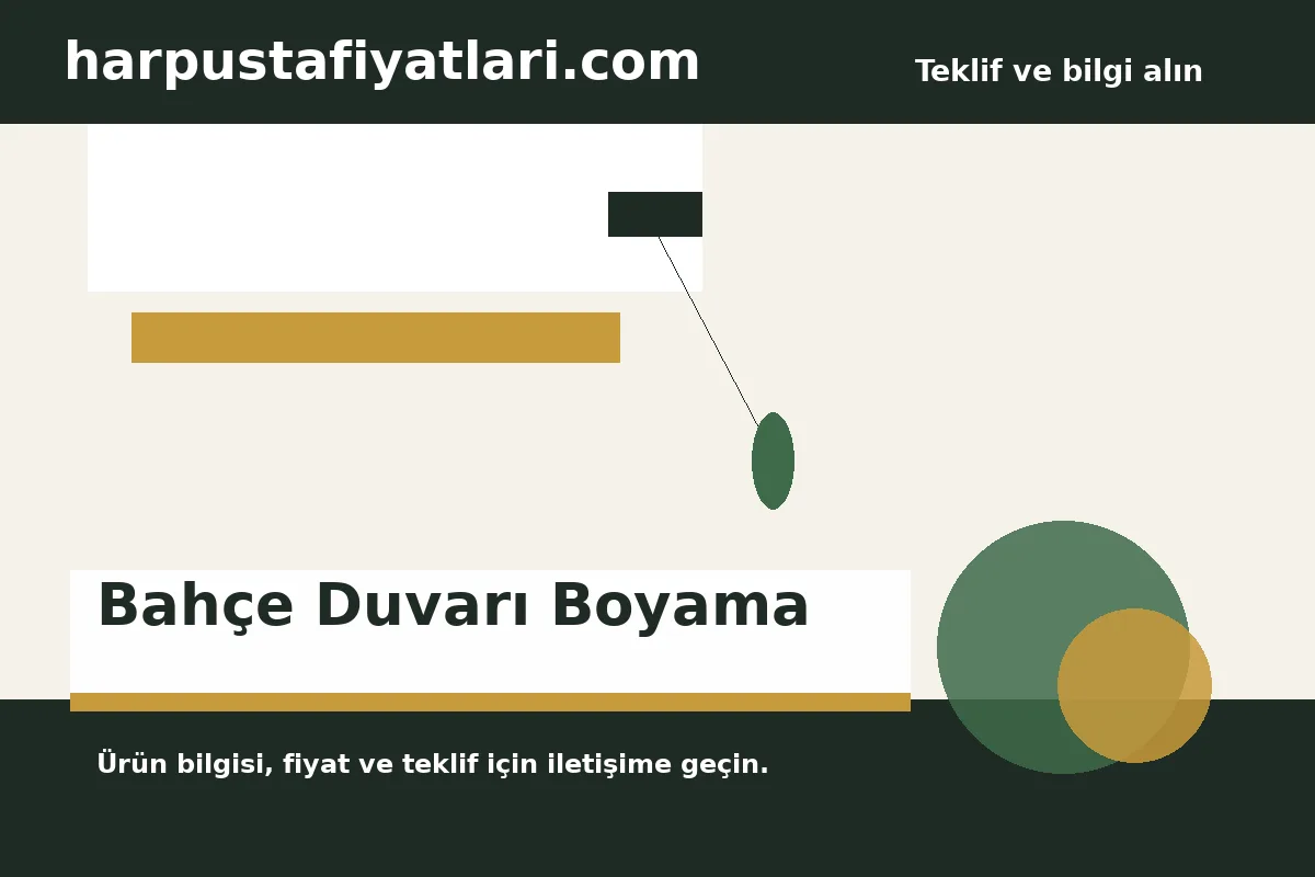 Bahçe Duvarı Boyama - Harpuşta Fiyatları