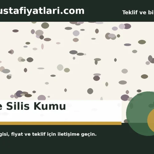 İnce Silis Kumu - Harpuşta Fiyatları